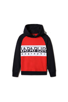 Napapijri-Hoodie Entremonth Bright Red-Sweatshirts & Hoodies-1-fleurdirect.live