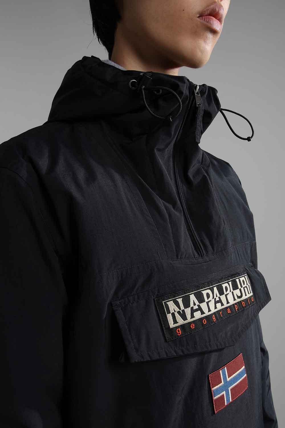 Napapijri-Rainforest Pocket 2 Black 041-Yağmurluk-4-fleurdirect.live