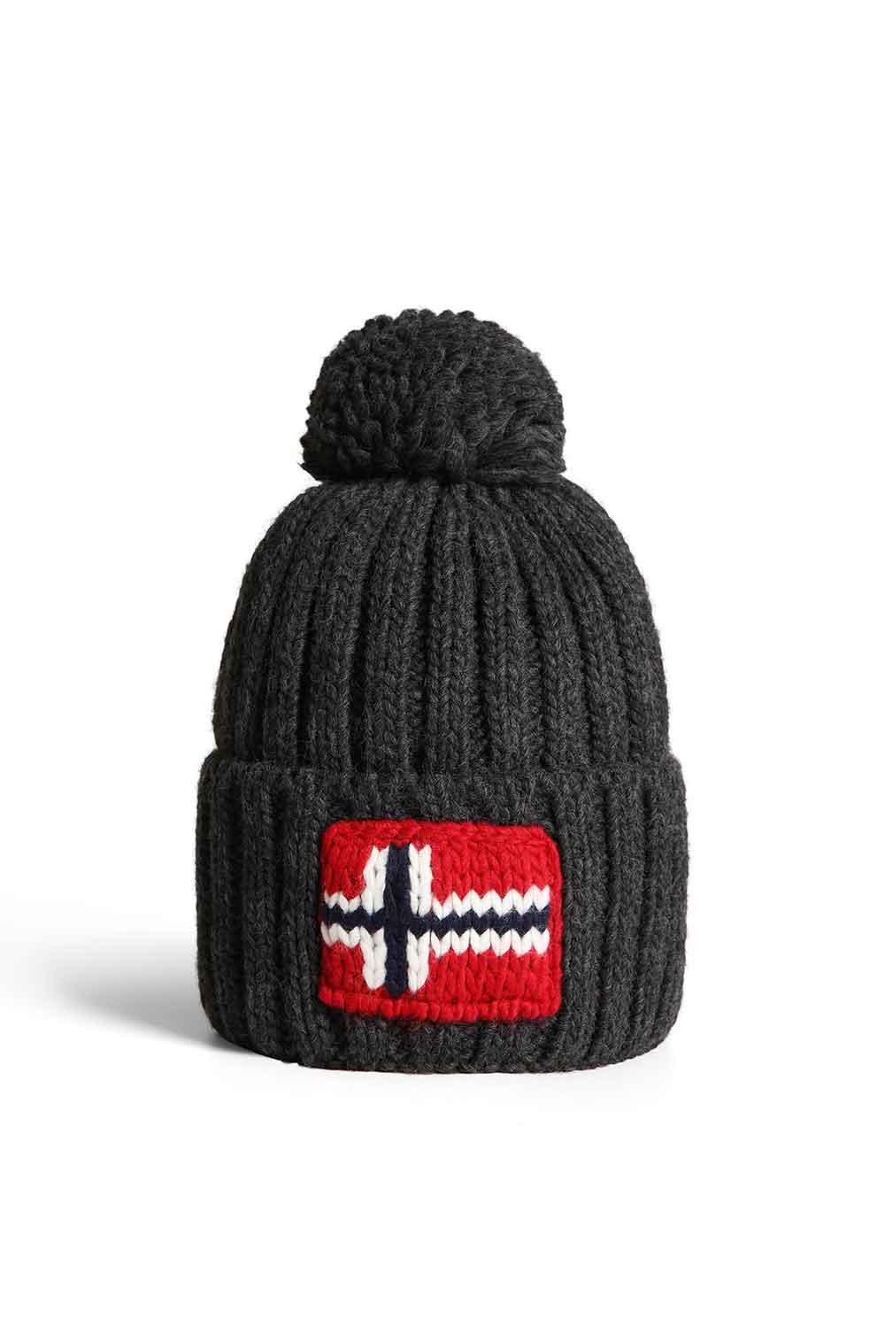 Napapijri-Semiury 5 Dark Grey Melange-Bere-1-fleurdirect.live