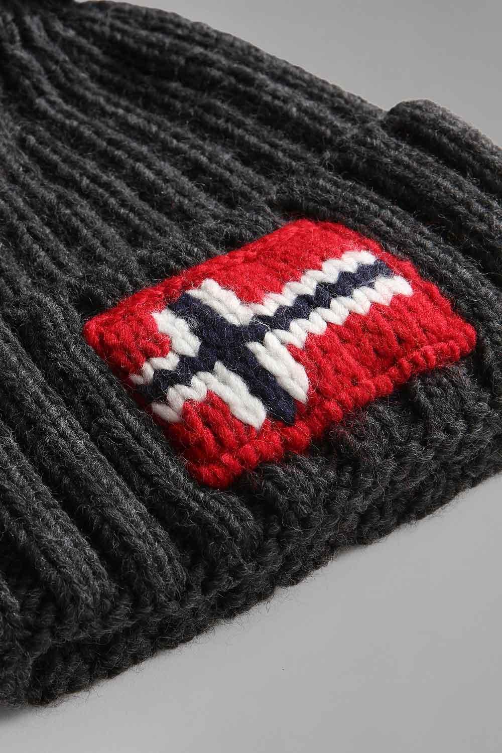 Napapijri-Semiury 5 Dark Grey Melange-Bere-5-fleurdirect.live