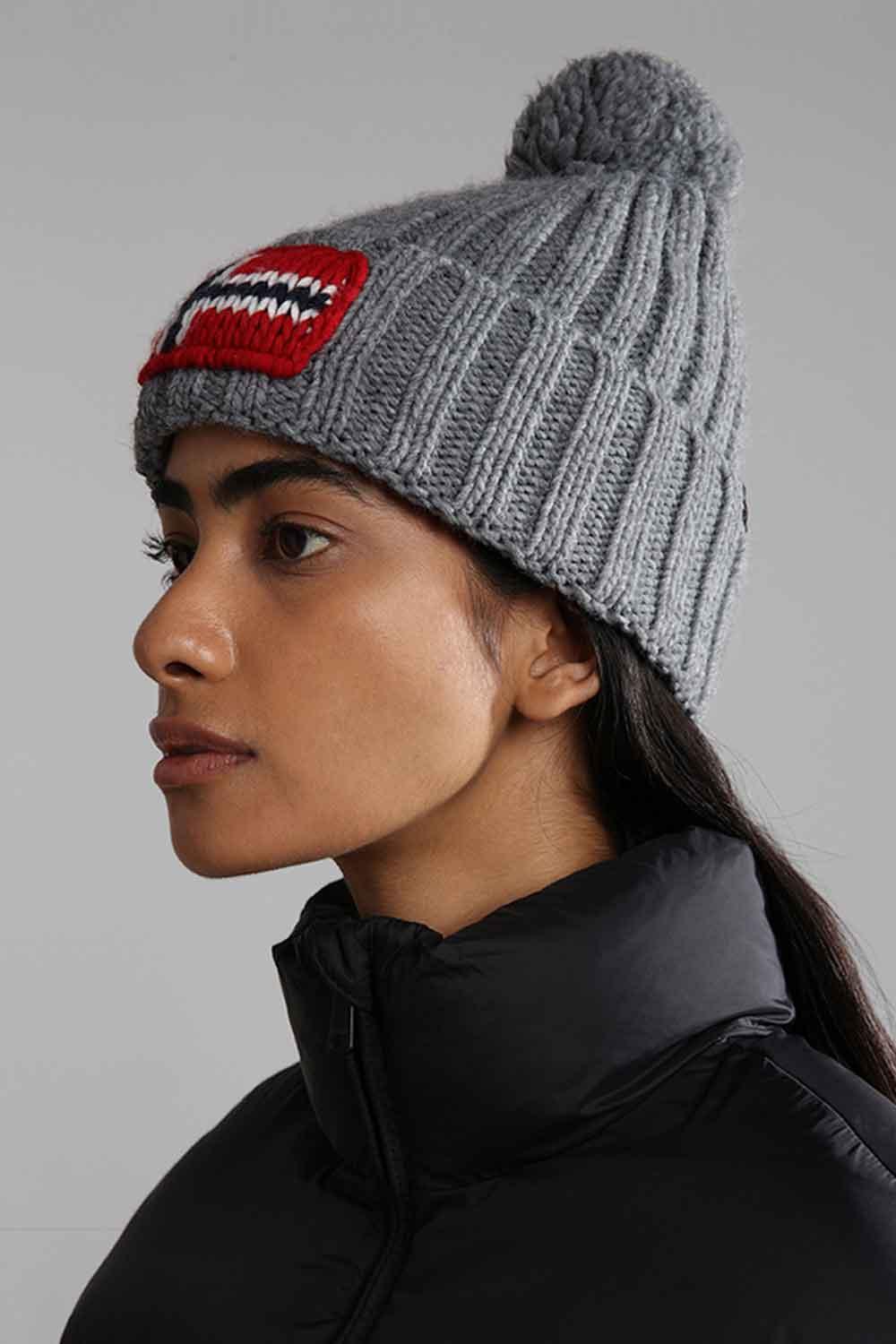 Napapijri-Semiury 5 Grey Melange-Bere-3-fleurdirect.live