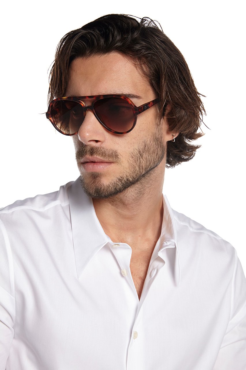 Okkia-Okkia Alessio Unisex Güneş Gözlüğü Klasik Havana-Güneş Gözlüğü-5-fleurdirect.live
