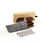 Okkia-Okkia Alessio Unisex Güneş Gözlüğü Klasik Havana-Güneş Gözlüğü-7-fleurdirect.live