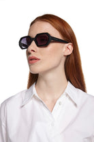 Okkia-Okkia Andrea Altıgen Unisex Güneş Gözlüğü Siyah-Güneş Gözlüğü-8-fleurdirect.live