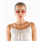 Okkia-Okkia Chiara Toz Pembe Unisex Güneş Gözlüğü Pembe Gradyan-Güneş Gözlüğü-2-fleurdirect.live