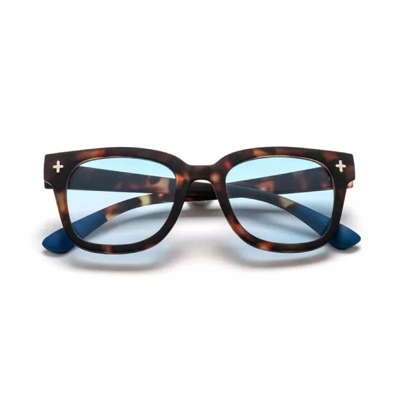 Okkia-Okkia Giovanni Classic Havana & Blue Unisex Güneş Gözlüğü Mavi Lens-Güneş Gözlüğü-1-fleurdirect.live