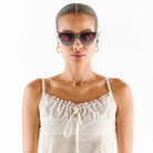Okkia-Okkia Silvia Güneş Gözlüğü Havana Mavisi-Güneş Gözlüğü-2-fleurdirect.live
