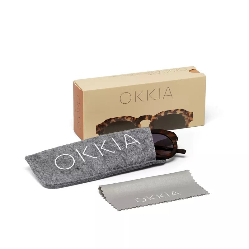 Okkia-Okkia Zeno Round Unisex Klasik Havana Güneş Gözlüğü Siyah Gradyan-Güneş Gözlüğü-7-fleurdirect.live