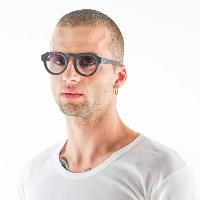 Okkia-Okkia Zeno Round Unisex Siyah Havana Güneş Gözlüğü Siyah Gradyan-Güneş Gözlüğü-2-fleurdirect.live