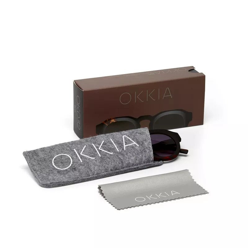 Okkia-Okkia Zeno Round Unisex Siyah Havana Güneş Gözlüğü Siyah Gradyan-Güneş Gözlüğü-6-fleurdirect.live