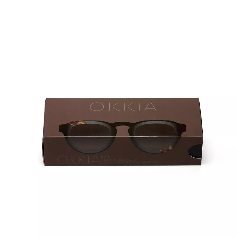 Okkia-Okkia Zeno Round Unisex Siyah Havana Güneş Gözlüğü Siyah Gradyan-Güneş Gözlüğü-7-fleurdirect.live