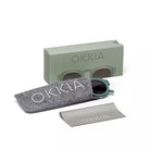 Okkia-Okkia Zeno Round Unisex Yeşil Güneş Gözlüğü Siyah Gradyan-Güneş Gözlüğü-8-fleurdirect.live