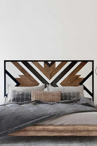 Postotto Design Studio-Bohemian Çift Kişilik Ahşap Yatak/ Baza Başlığı-Yatak-1-fleurdirect.live