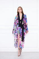 Silk Parade-Saf İpek Lila Desenli Yakma Şifon Kimono-Kimono-6-fleurdirect.live