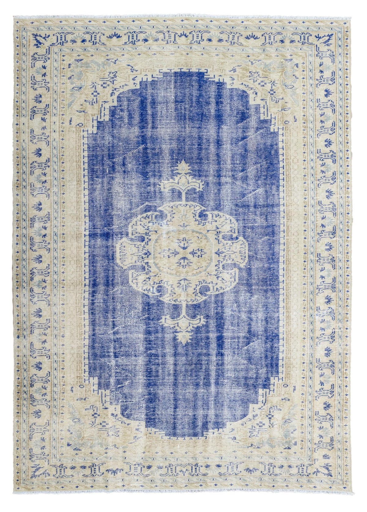 Soho Antiq-Asifa Madalyon Desenli El Dokuma Vintage Halı 220x304-Halı-1-fleurdirect.live