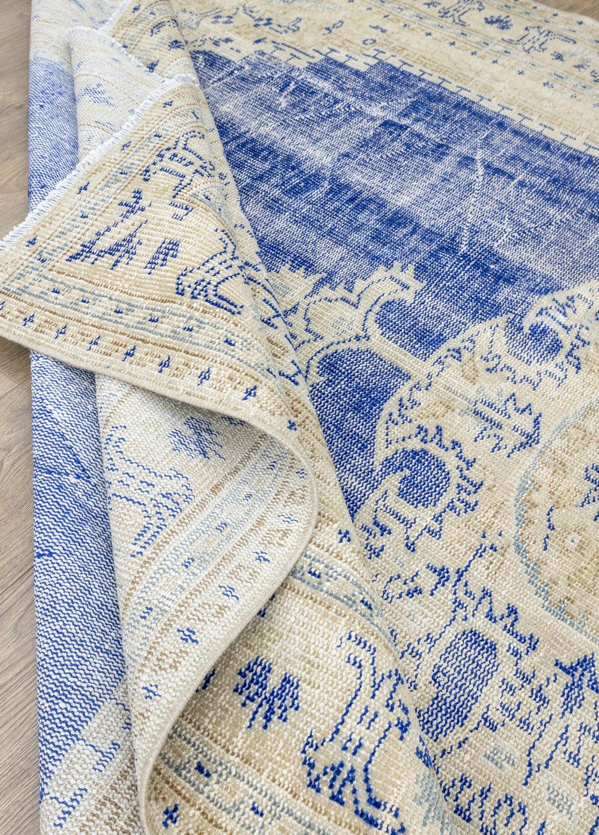 Soho Antiq-Asifa Madalyon Desenli El Dokuma Vintage Halı 220x304-Halı-6-fleurdirect.live