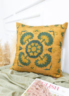 Soho Antiq-Firas çiçek İşlemeli Suzani Yastık 50x50 Cm-Yastık-2-fleurdirect.live