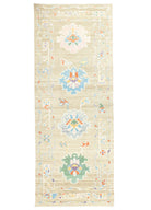 Soho Antiq-Geray El Dokuma İlkel Tasarımlı Yün Yolluk 93x257 Cm-Halı-1-fleurdirect.live