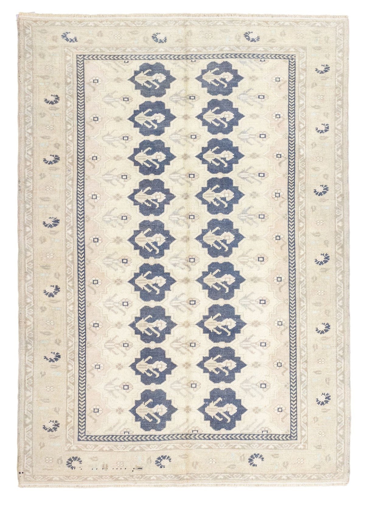 Soho Antiq-Gulivand İlkel Figürlü El Dokuma Yün Halı 147x208 Cm-Halı-1-fleurdirect.live