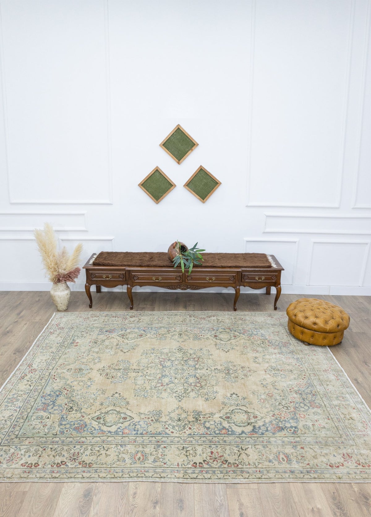 Soho Antiq-Meybod Madalyon Desenli El Dokuma İran Halısı 228x285 Cm-Halı-2-fleurdirect.live