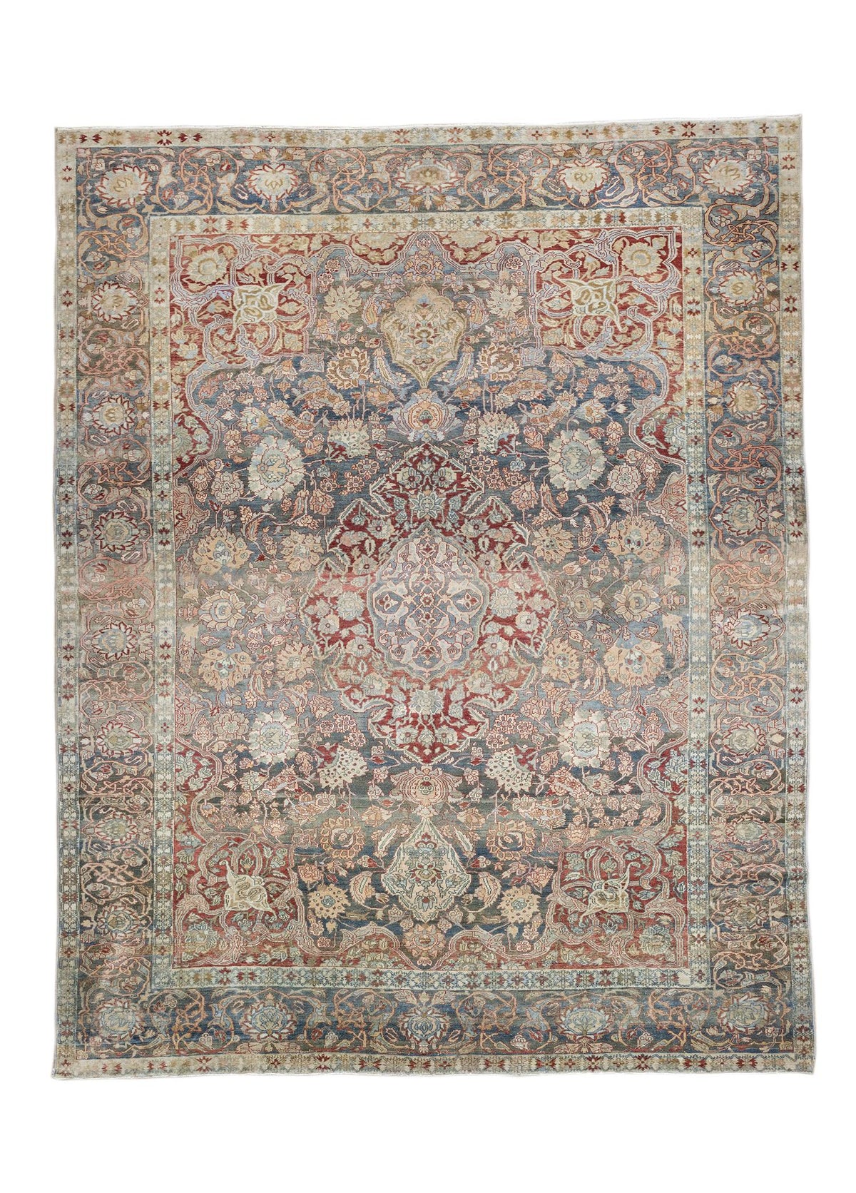 Soho Antiq-Miyane Orientel Desenli Renkli El Dokuma İran Halısı 366x446 Cm-Halı-1-fleurdirect.live