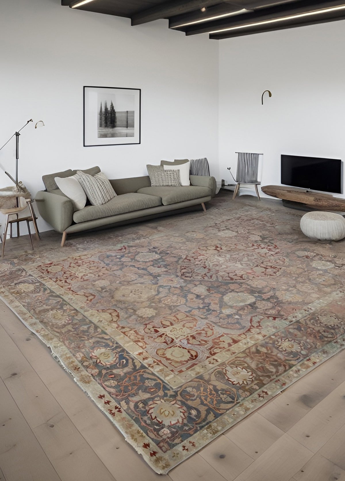 Soho Antiq-Miyane Orientel Desenli Renkli El Dokuma İran Halısı 366x446 Cm-Halı-2-fleurdirect.live