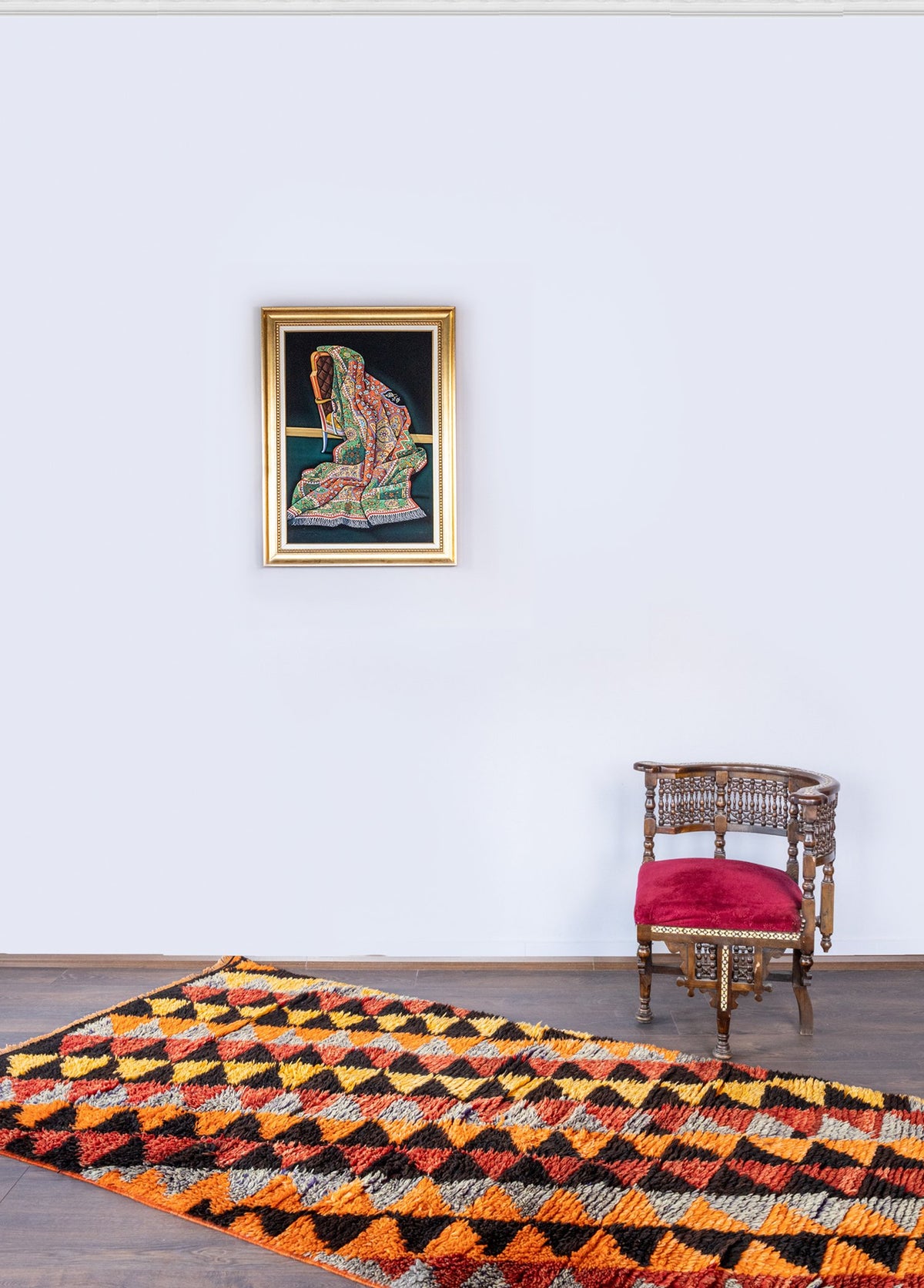 Soho Antiq-Olivia Geometrik Desenli El Dokuma Yün Halı 127x253 Cm-Halı-2-fleurdirect.live