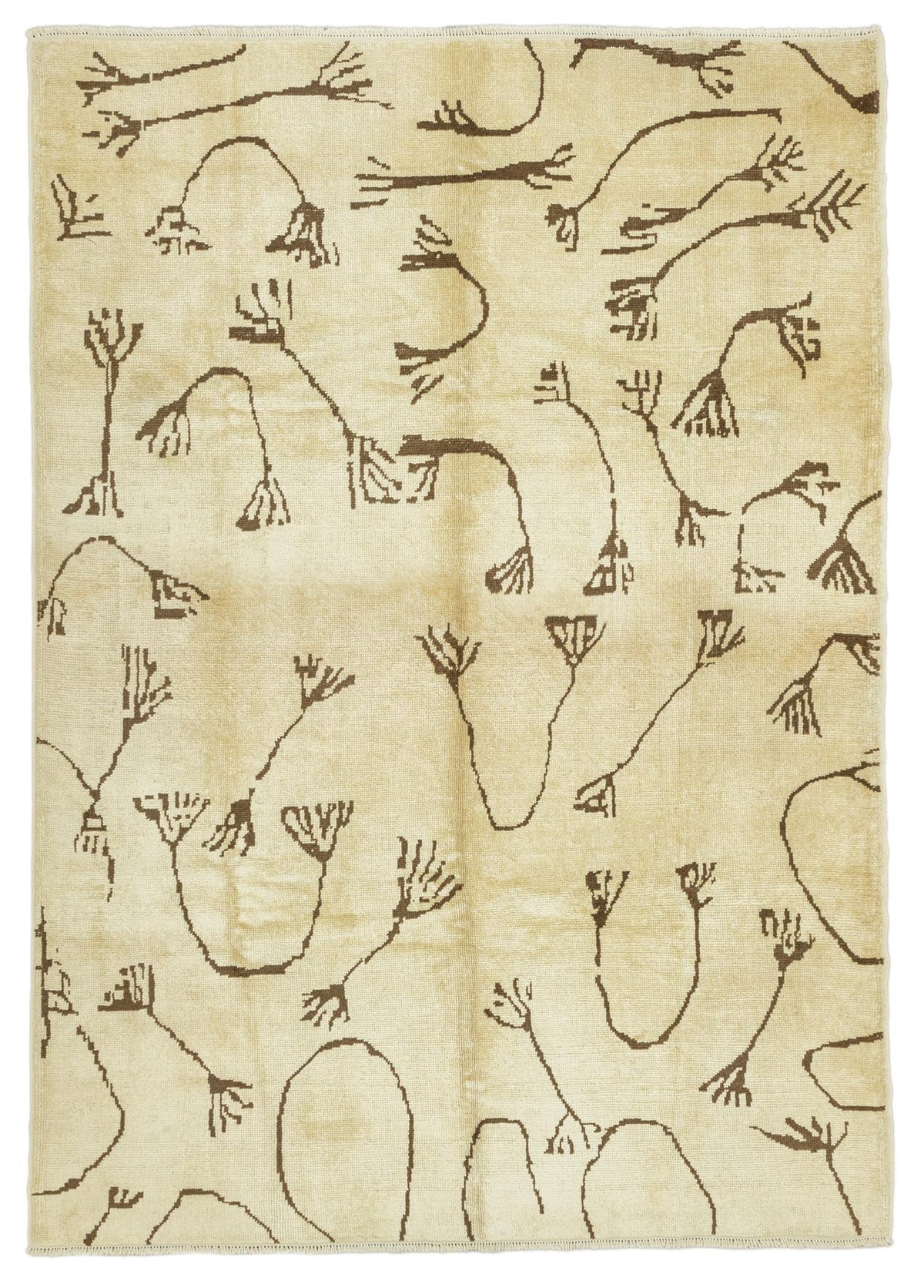 Soho Antiq-Sandine İlkel Tasarımlı El Dokuma Kendir Halı 242x332 Cm-Halı-1-fleurdirect.live
