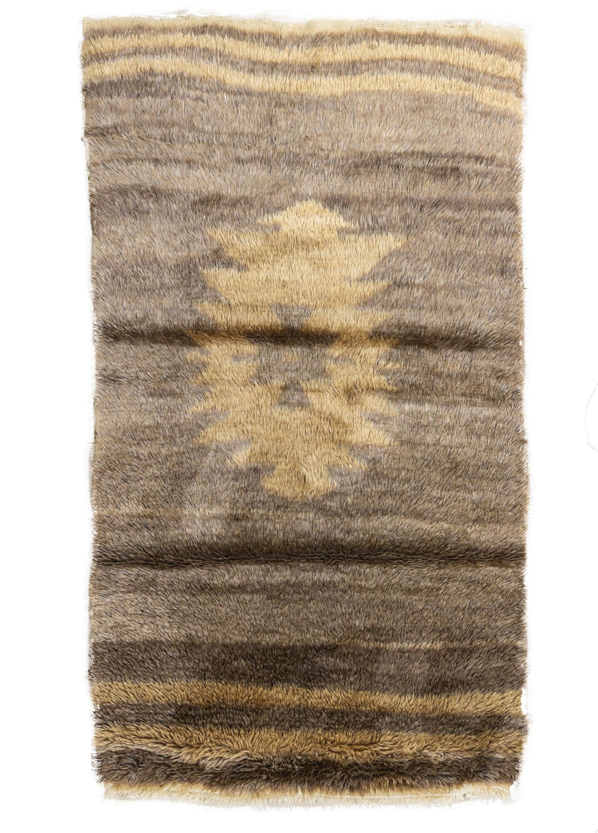 Soho Antiq-Terra İlkel Desenli El Dokuma Tülü Halı 107x186 Cm-Halı-1-fleurdirect.live