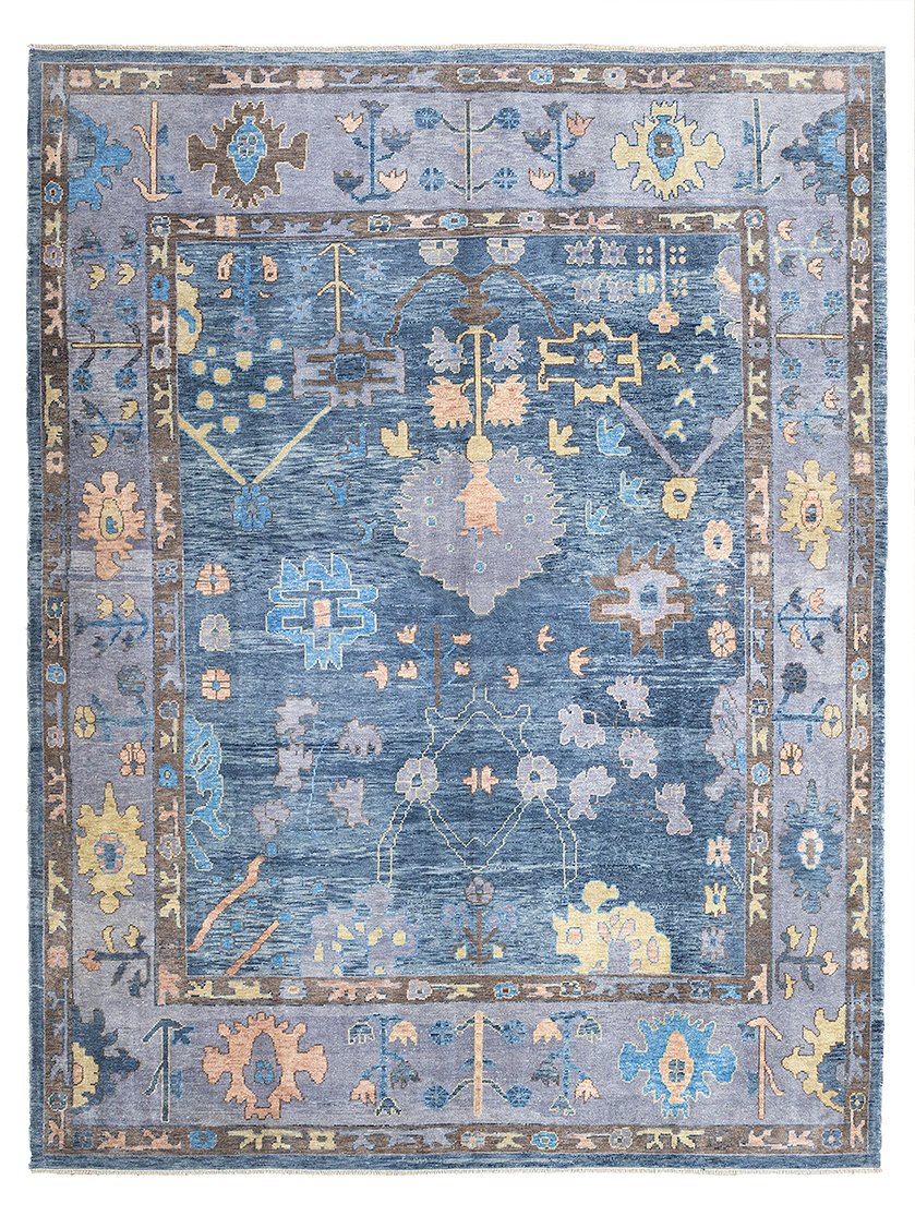 Soho Antiq-Tove İlkel Figürlü Modern Uşak Yün Halı 310x412 Cm-Halı-1-fleurdirect.live