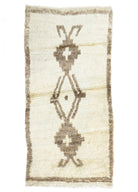 Soho Antiq-Tozgun İlkel Desenli El Dokuma Tülü Halı 95x191 Cm-Halı-1-fleurdirect.live