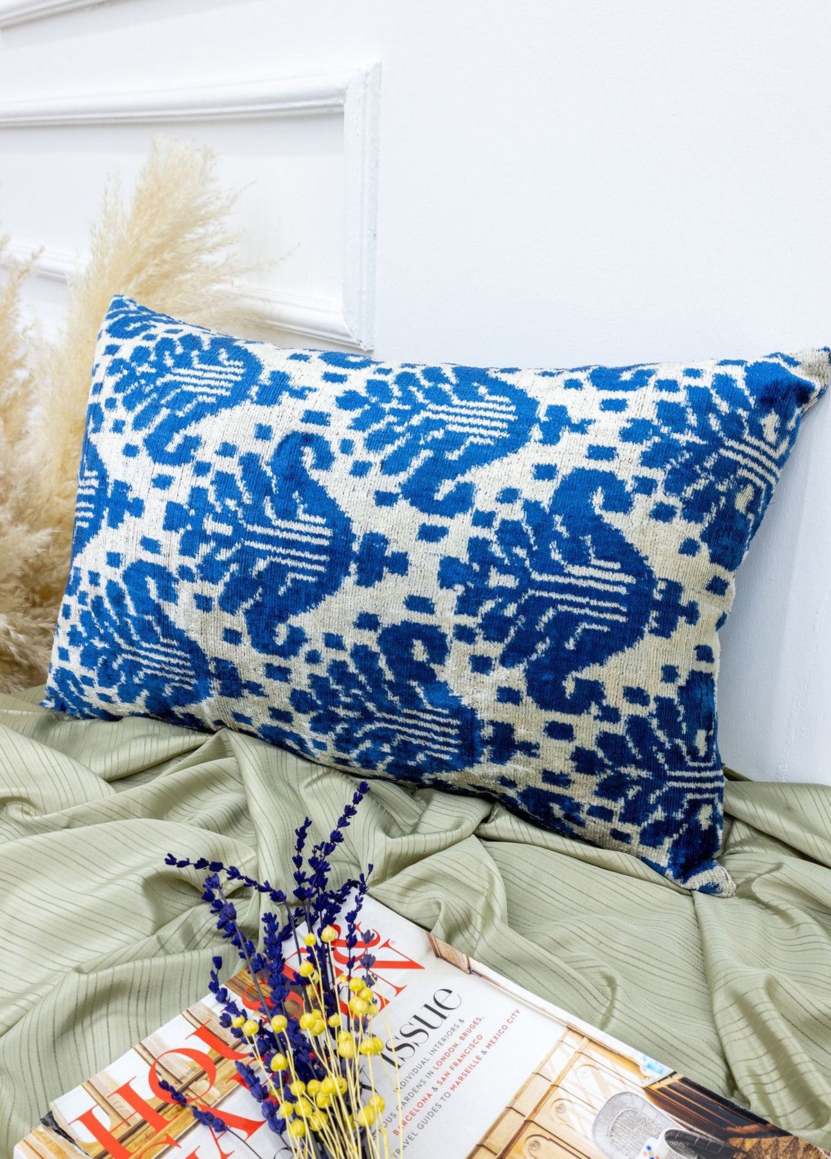 Soho Antiq-Vidadi El Yapımı çift Taraflı İkat Kırlent 60x40 Cm-Yastık-2-fleurdirect.live