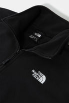 The North Face-Women 100 Glacier Cropped 1/4 Zip Black-Sweatshirts & Hoodies-7-fleurdirect.live