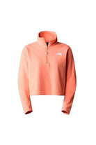 The North Face-Women 100 Glacier Cropped 1/4 Zip-Sweatshirts & Hoodies-1-fleurdirect.live