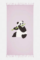 WWF Market-Giant Panda Havlu Peştamal - Lila-Plaj Havlusu-1-fleurdirect.live