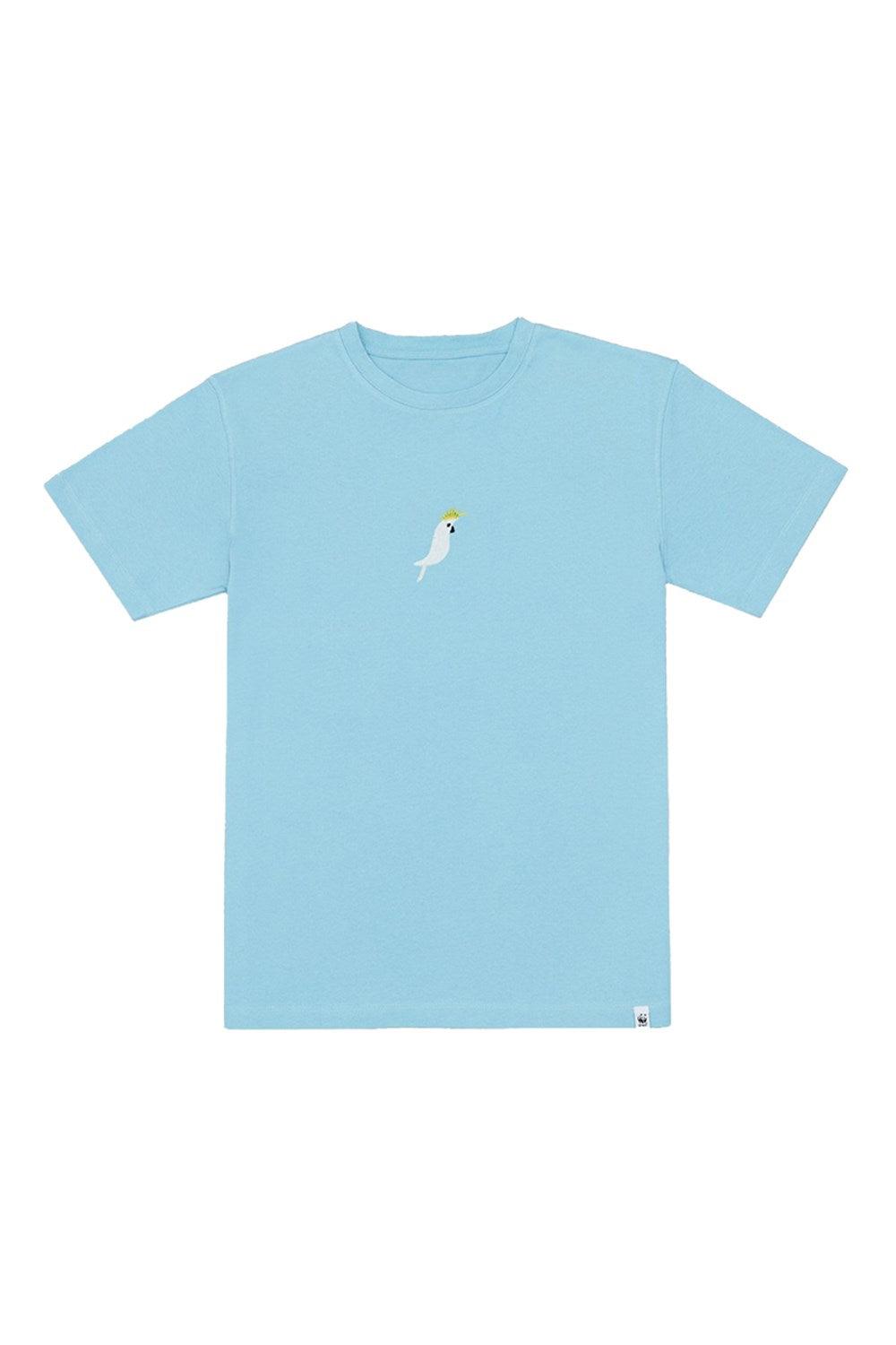 WWF Market-Kakadu T-Shirt - Mint Mavi-T-Shirts-1-fleurdirect.live