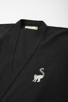 WWF Market-Lemur Kısa Kollu TENCEL™ Kimono - Siyah-Kimono-3-fleurdirect.live