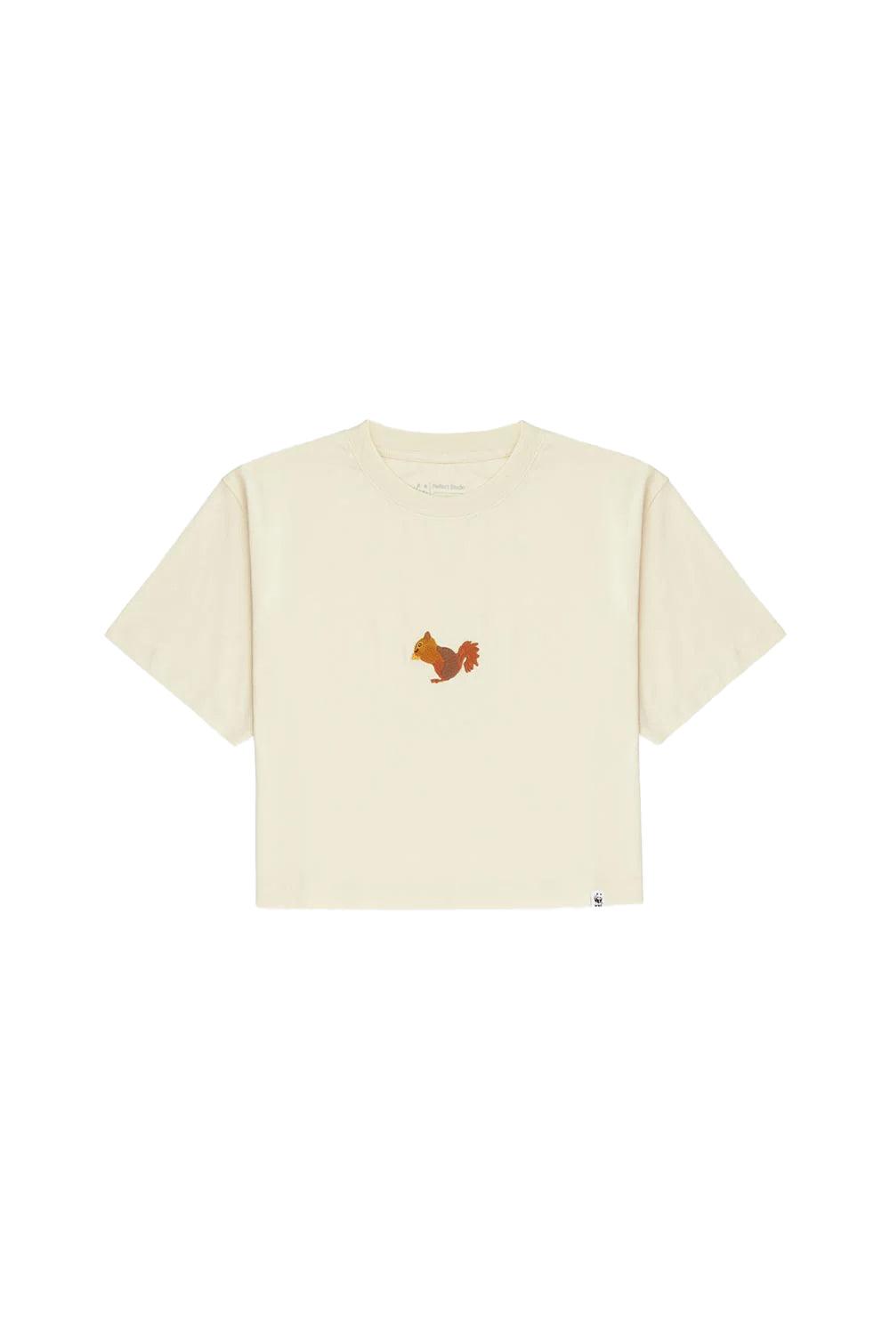WWF Market-Sincap Crop T-Shirt - Parşömen Bej-T-Shirts-1-fleurdirect.live