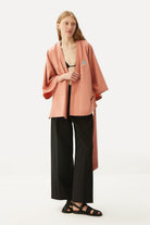 WWF Market-Sugar Glider Kısa Kollu TENCEL™ Kimono - Pembe-Kimono-6-fleurdirect.live