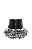 Wayt-Moon Child Suni Kürklü Siyah Vinil Kova Şapka-Bucket Hat-1-fleurdirect.live