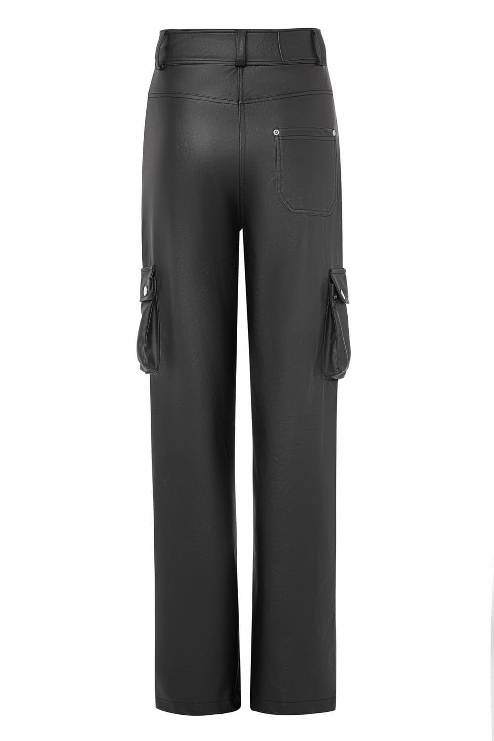 Wown-Dora Leather Pants-Deri Pantolon-3-fleurdirect.live